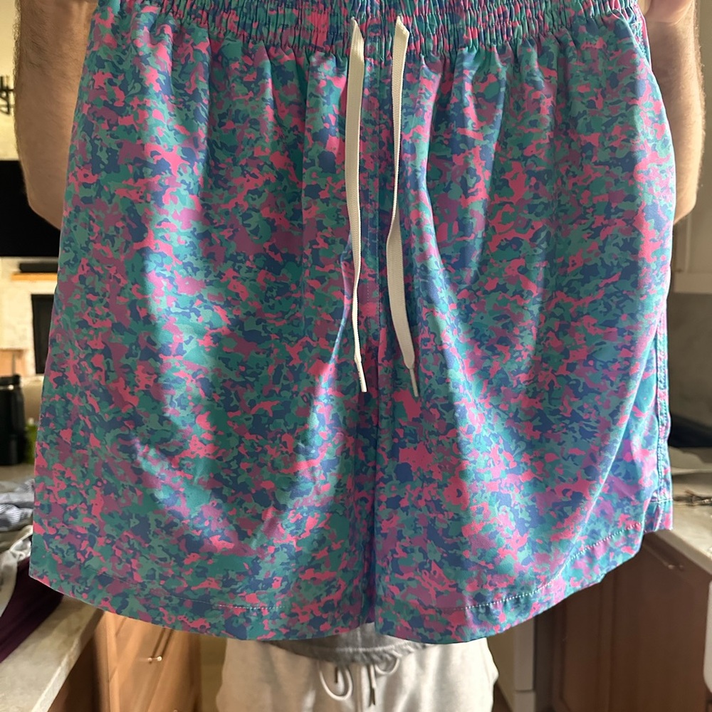 Chubbies Blue and Pink Swim Trunks